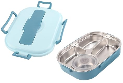 Jeanoko Contenitori Sigillati per la Preparazione dei Pasti da 1500 Ml Scatole Contenitori per la Conservazione degli Alimenti Famiglia per Ufficio Mensa con Ciotola per Zuppa