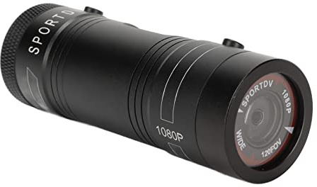 KIMISS Caméra Otorcycle pour Casque de Moto, HD 1080P, Grand Angle de 120 Degrés, étanche, Compacte, pour Vélo, Sport, avec Micro, pour | Caméras Vidéo Enregistreur Moto,