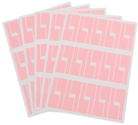 LXHZSY Etiquetas para Cables Etiquetas Adhesivas for Cables de Red A4, Etiquetas Autoadhesivas Impermeables Coloridas for Cables eléctricos, organización de identificación de Cables(Pink-5sheet)