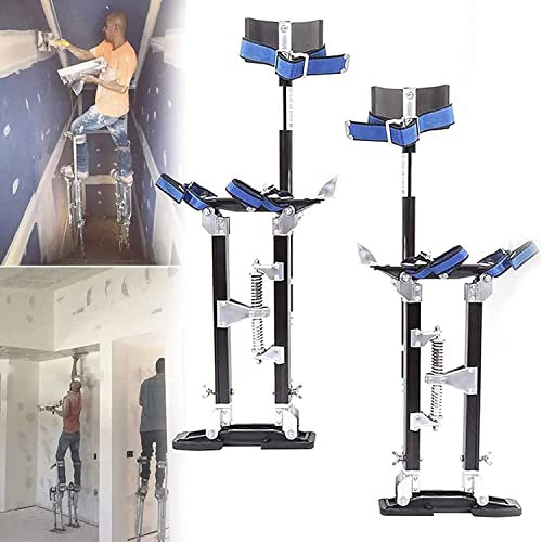 XCSCUK Trockenbau-Stelzen, verstellbare dekorative Aluminium-Stelzen mit Knieschonern für Lifter für Bühnenaufführungen, Architekturmalerei