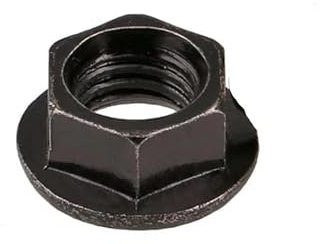 Sechskantschrauben, Edelstahlschrauben, Sechskantmutter aus Kohlenstoffstahl mit Auflage M2 M3 M4 M5 M6 M8 M10 M12 Sechskantflanschmuttern, verzinkte Sicherungsmuttern(M2 (50 Pcs))