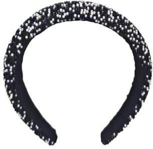 GWAWG Glitzer Strass Haarreif Damen Breites Haarband mit Strass Stirnband Frauen Pailletten Kronen Haarband Hochzeit Party Karneval Funkelndes Haarschmuck Alltag besondere Anlässe (Schwarz, One Size)