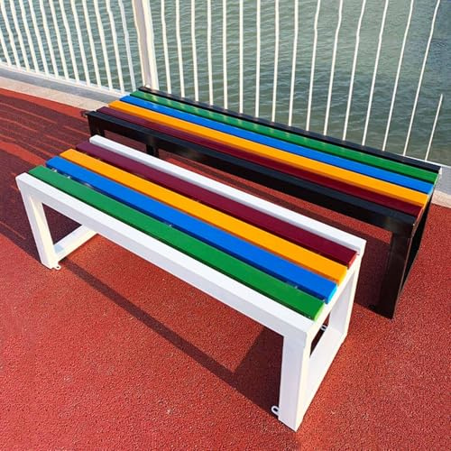 Generisch Holz Garten Bank 2-4Sitzer Parkbank Wetterfest Kinderbank Outdoor Länge 80 100 120 150 180cm Für Parc Terrasse Balkon Garten Veranda(100cm)