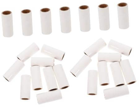 TOYANDONA 25stücke Fusselrolle Nachfüllpack für Tierhaare Entfernung Kleidung Möbel Böden Wiederverwendbar Klebrige Fusselentferner Ersatzrollen