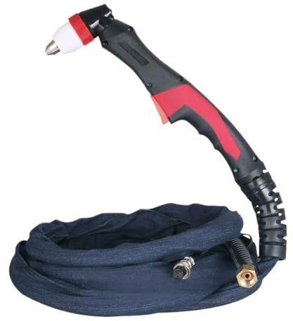 25 Fuß & 7,6 Meter P80 Plasmapistole Plasmaschneider/Schneidemaschine Zubehör Brennerkopf/Luftgekühlt 100A 120A(Leather case Torch)