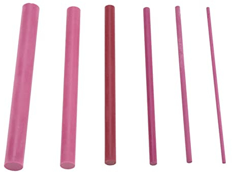 Pierres à aiguiser Pierre à huile de polissage rubis 3000 grains ensemble d'outils de pierre à aiguiser pour couteaux outils de ciseaux léger portable 6 pièces rouge