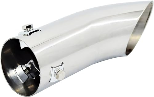 bilens avgasrör Avgasrör Bil Avgas Flexrör Rostfritt Stål Halsljuddämpare Bakände Rörspetsar Universal 59mm 185mm Slutrör