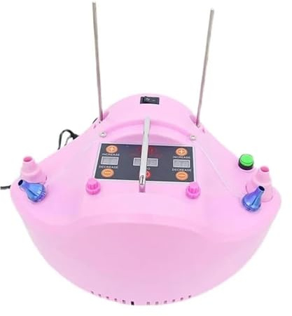 Bomba para Globos precisa eléctrica, inflador cuantitativo (Contador Digital), Interruptor de pie (Manos Libres), Alta eficiencia, para inflado rápido(Pink)