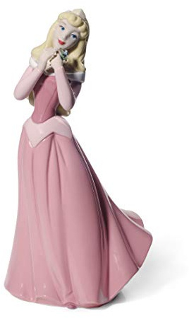 NAO Aurora. Dekofigur aus Porzellan der Prinzessin Aurora von Disney in Glänzender Ausführung. Skulptur aus Dornröschen zur Dekoration