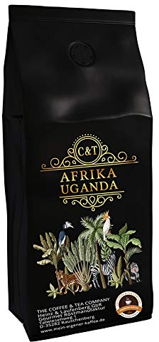 C&T Spezialitätenkaffee aus Uganda (1000g) | Single Origin Kaffee | 100% Arabica Kaffeebohnen | Schonende Trommelröstung | säurearm & frisch geröstet | Gemahlen