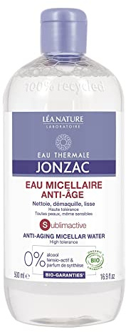 Eau Thermale Jonzac | Eau Micellaire Anti-Âge - Sublimactive | Nettoie – Démaquille – Lisse | Haute tolérance | Peaux matures & sensibles | 99% d’origine naturelle | 500 ml