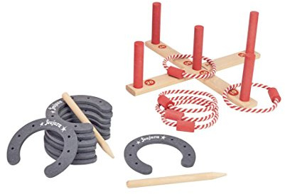 Throw Giochi in Legno con Anelli e Ferri di Cavallo, ThrowJ8606
