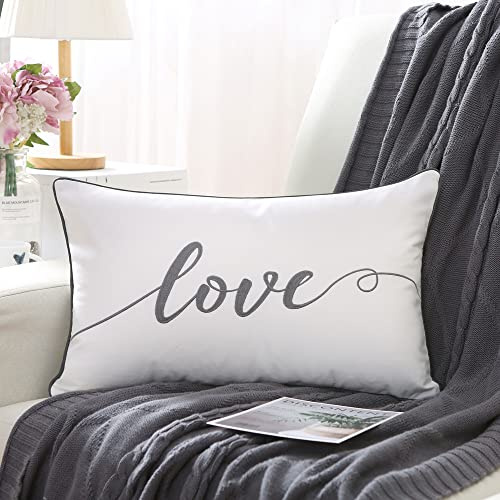 Sanmetex Housse de Coussin Lombaire à Broder intérieur/extérieur pour canapé, Chambre à Coucher, Voiture, Excellent Cadeau pour Thanksgiving, Noël, Mariage, 30 x 50 cm
