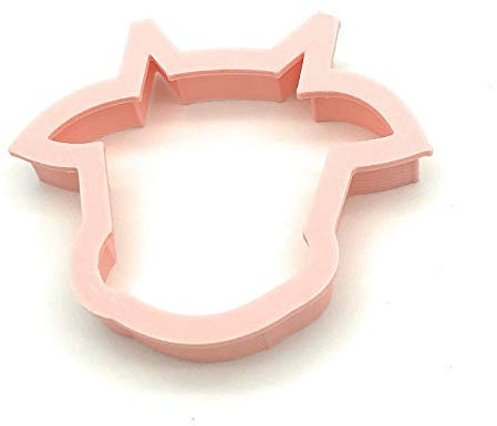 Cow Head Bull Face Cookie Cutter 01 Fondant Cake Decorating (4 inches)