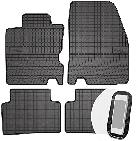 moto-MOLTICO Gummimatten Auto, 4-teiliges Set, Allwetter Gummi Fußmatten, Antirutsch & Wasserfest Autoteppiche - passend für Renault Kadjar ab 2015
