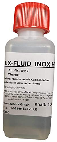 100 ml FLUX-FLUID INOX HT3, Flussmittel für Prozesse mit höheren Temperaturanforderungen, zum Weichlöten von Edelstählen, sowie stark oxidierte Metalloberflächen