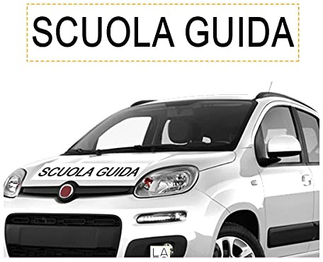 CALAMITA PERSONALIZZATA per auto autoscuola scuola guida targa (60x15 Cm)