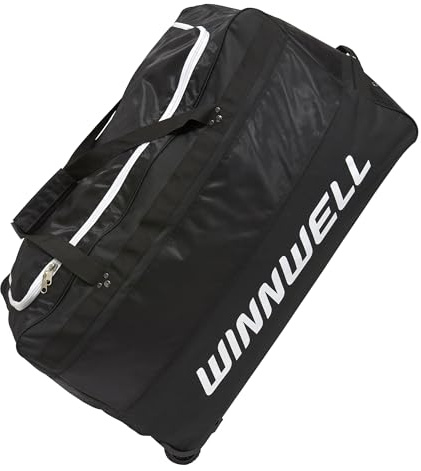 Winnwell Hockey Wheel Goalie Bag - Large Equipment Bag With Wheels To Store Goalie Gear - Made For Ice & Field Hockey Goalies - Senior