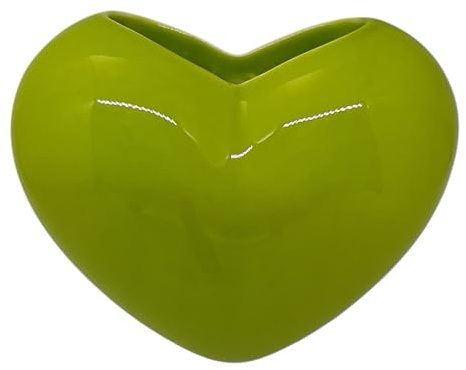 Umidificatore per termosifone in ceramica a forma di cuore - ottima idea regalo (VERDE CHIARO)