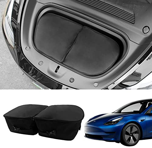 Kofferraum-Kühler-Aufbewahrungs-Organizer Front-Frunk-Isolierungs-Kühltasche für Tesla Model Y 2020–2022 Zubehör (2 Teile/Set)