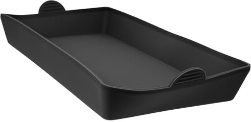 UPKOCH Oven Tray Black Silicone Baking Sheet Oven Pan Dividers Sturdy Heat Proof Handles Nonstick Tray Cooking Reusable Bakeware Set for Meal Prep Oven Pan Cake