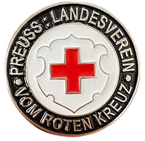 Preuss Landesverein Vom Roten Kreuz Abzeichen Brosche Pin Deutscher Preußischer Staatsverband des Roten Kreuzes Ehrenabzeichen
