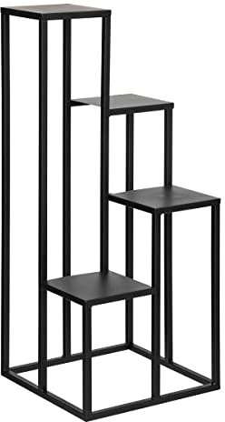 Atmosphera - Pflanzenständer - Metall - schwarz - H86-5 cm - Schwarz