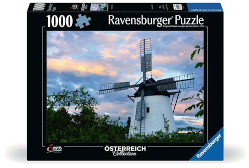 Ravensburger Puzzle Windmühle bei Retz - 1000 Teile Puzzle für Erwachsene | 1000 Teile Puzzle, Erwachsenenpuzzle, Geschenk für Frauen und Männer