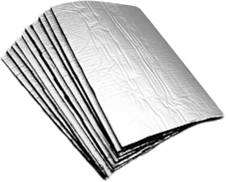 Moxeupon Insonorisant pour voitures, tapis insonorisant pour voiture | Tapis d'isolation thermique et phonique automobile, 10 pièces | Tapis insonorisant automobile pour porte de toit de moteur