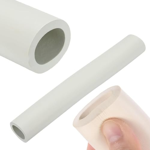 Tubo in gommapiuma, 95cm Schiuma Tubi, ID 18 22 25 28 32 mm Gomma Isolamento Tubo Rivestimento, Maniglia Impugnatura Protezione, Tubolare In Schiuma per Palestra Attrezzatura Rame Tubo(Bianco,22mmx5mm