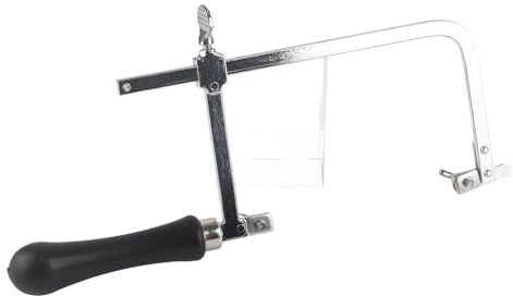 Jewelry Saw Frame Kit, Adjustable Sawbow U Shape Hacksaw Adjustable Sawbow U Shape Hacksaw DIY Hand Tools Hand Tool Saw for Jewelry Craft (Sawbow Only) (Saw Plus 12 Saw Blades)