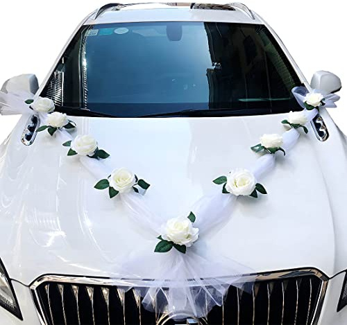 Wailicop Ghirlanda Matrimonio - Decorazione Auto, Coppia Sposi, Rose E Decorazione Matrimonio