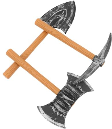 TOYANDONA 3stücke Zwergenkostüm Zubehör Schaumstoff Mit Spitzhacke Axt Und Schaufel Mittelalterliche Requisiten Für Party Cosplay Bühnenauftritte Kindersicher Und Leicht Tragbar