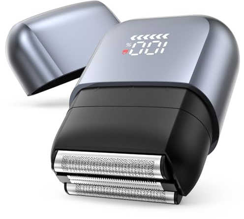 Foil Shavers for Men, Mini Electric Razors for Close Shaving Face with High Speed 3 Floating Blade Heads, USB C Fast Rechargeable Foil Shaver IPX7 Waterproof Wet Dry Travel Locked/Led Display