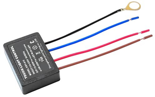 Modulo di controllo della lampada touch con sensore di dignaggio a 3 livelli, interruttore dimmer con tocco universale per sostituzione della lampada, scrivania e kit di riparazione di luce nott