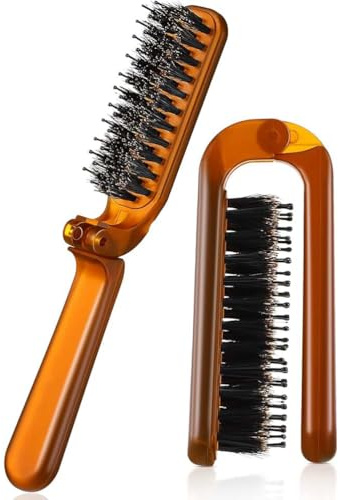1 Pieza Peine de Cerdas Plegables de Ámbar Peine Anticaída Peine Voluminizador de Cabello Peine Portátil