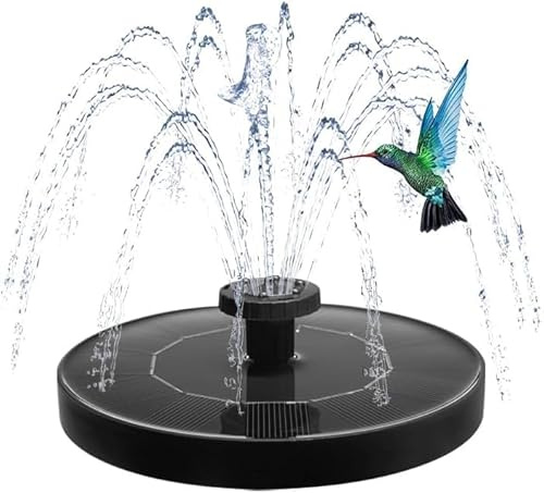Solar Water Fountain Pump for Bird Bath, Pond & Garden – 1.2W Floating Solar Fountain with 6 Nozzles, Eco-Friendly Solar Pond Pump for Outdoor Solar Pumps for Garden Water Features & Garden Fountains