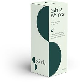 Skinnia Wounds Spray Pansement cicatrisant pour Animaux 30ml | Protège et accélère le Processus de guérison Naturel de la peau chez Chiens, Chats et Chevaux, Transparent
