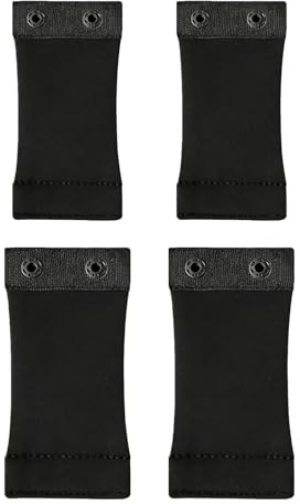 4 Piezas Extensor De Body Para Adulto, ExtensióN De Cuerpo Para Mujer, ExtensióN De Body Para Mujer Y Adultos para bodys de mujer, Suave y transpirable, desmontable y lavable, muy práctico (negro)