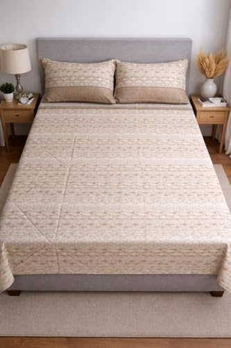 GX GARGIX Completo Letto Policotone Matrimoniale Fantasie Shabby Sotto Sopra 2 Federe (ZMATR-78, MATRIMONIALE)