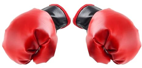Pwshymi Boxningshandskar för Barn Hållbar PU Sparring Träningsutrustning för Barn Justerbar Passform 2-pack