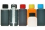 Universal Tinte für HP-Drucker: 4 Spritzen, 200ml Schwarz, 100ml Cyan, 100ml Magenta, 100ml Yellow, 100ml Düsenreiniger