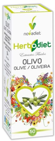 Novadiet - HERBODIET EXTRACTO DE OLIVO con Olea europaea L - Fórmula Natural y Efectiva - Normalización de la Presión Sanguínea - Envase 50 ml