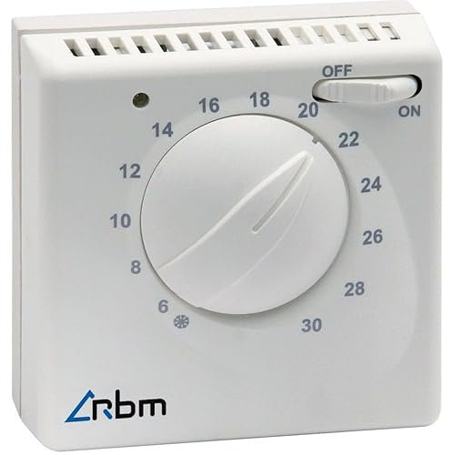 Termostato Elettromecanico Bianco Con Led Di Funzionamento