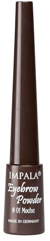 Impala Polvere per sopracciglia colori 01 Mocca con facile applicatore e una lunga durata 1 Pezzo