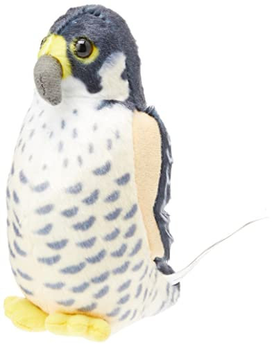 Wild Republic Audubon Bird, Falco pellegrino con Autentico Suono d'uccello, Peluche, Giocattolo per Uccelli per Bambini e birdwatcher, 18 cm
