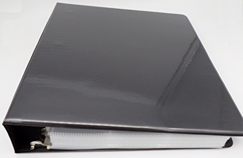 docsmagic.de 3-Ring Album Black + 100 9-Pocket Premium Pages - Sammelalbum + Ordnerseiten - Schwarz - PKM - YGO - MTG