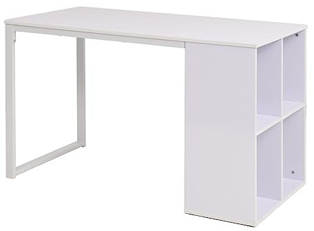vidaXL Schreibtisch 120x60x75cm Weiß Bürotisch Arbeitstisch Computertisch