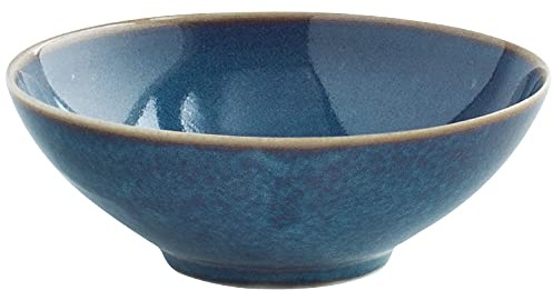 KAHLA Homestyle Schälchen 7 cm 0,05 l atlantic blue orientalisches Geschirr aus Porzellan mit Steingut- und Keramiklook Dipschale kleines Schälchen rund blau