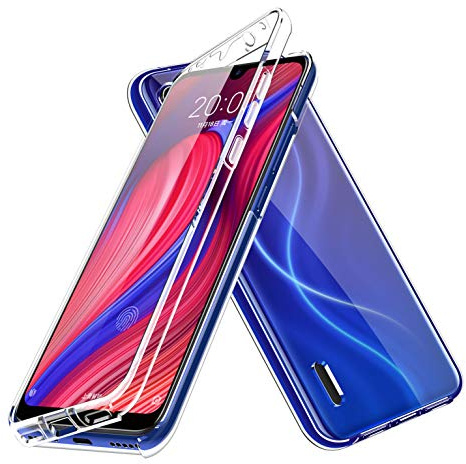 LXHGrowH Hülle für Huawei Nova 5T / Honor 20, 360 Grad Ganzkörper Stoßfest Handyhülle, Kratzfest Schutzhülle mit Eingebauter Displayschutzfolie, Case Dual - Transparent